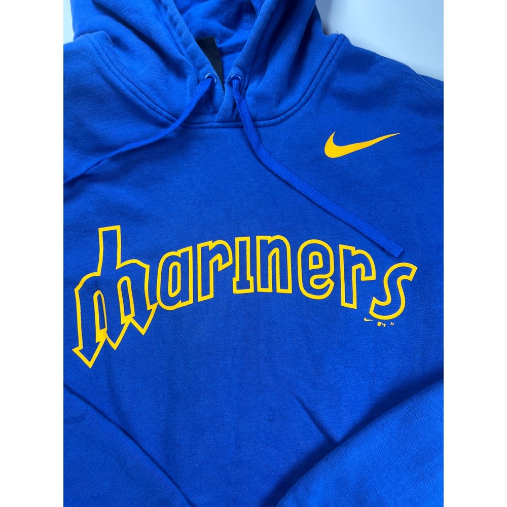 Nike Seattle Mariners Hoodie Mens XL Blue Cooperstown Collection Pullover MLB - Picture 2 of 6